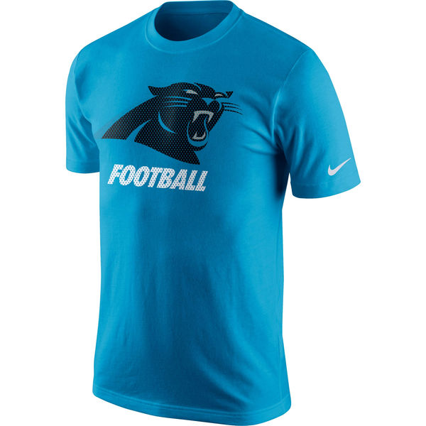 Men NFL Carolina Panthers Nike Facility TShirt  Panther Blue